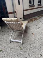 Lounge stoelen voor tuin 2 x met kussens, Ophalen of Verzenden, Gebruikt, Aluminium