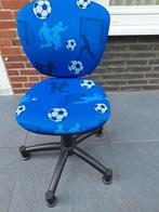 Kinderbureaustoel met voetbalmotief, Ophalen, Gebruikt, Blauw, Bureaustoel