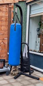 Bokszak incl. verrijdbare standaard & gewichtzakken, Ophalen, Zo goed als nieuw, Bokszak