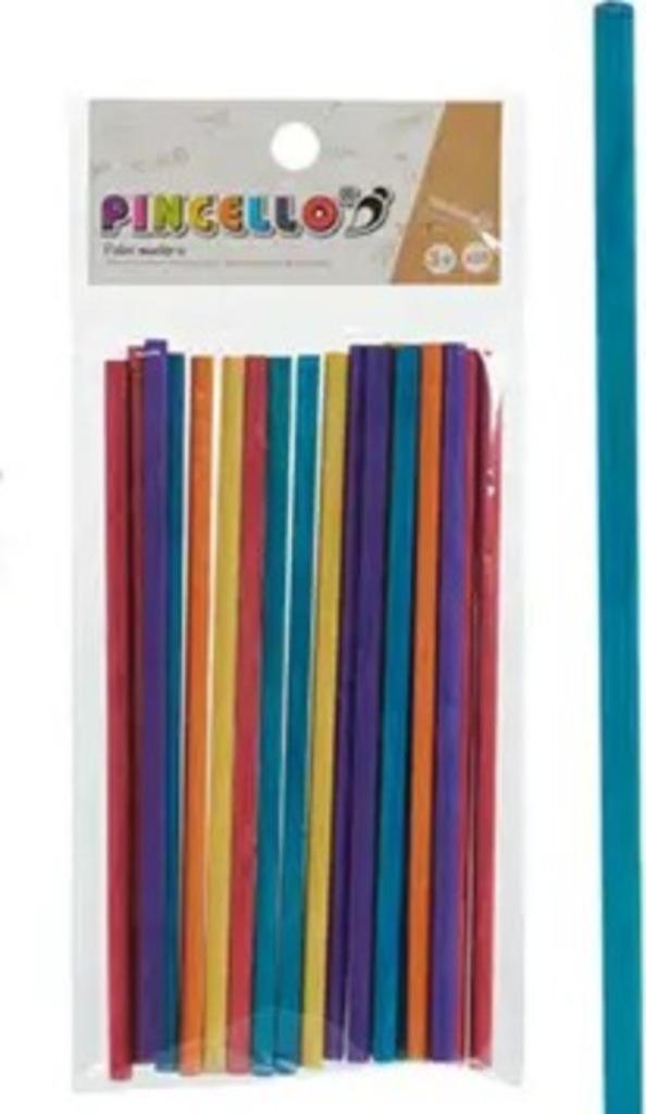 Pincello gekleurde houten ronde stokjes 20 stuks Ø 0,5 cm, Hobby en Vrije tijd, Knutselen, Nieuw, Materiaal, Ophalen of Verzenden