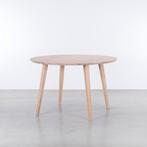 Ronde designer tafel van Sav & Økse - White Wash, Huis en Inrichting, Tafels | Eettafels, Ophalen, Gebruikt, 100 tot 150 cm, Vier personen