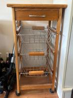 Keuken trolley, Huis en Inrichting, 50 tot 100 cm, Minder dan 100 cm, 25 tot 50 cm, Wit