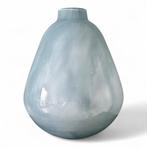Fidrio vaas Pear Ancient Grey (2x), Blauw, Ophalen of Verzenden, Minder dan 50 cm, Glas