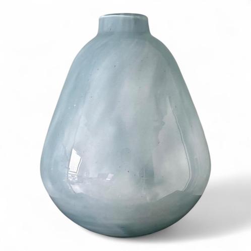 Fidrio vaas Pear Ancient Grey (2x), Huis en Inrichting, Woonaccessoires | Vazen, Zo goed als nieuw, Blauw, Minder dan 50 cm, Glas