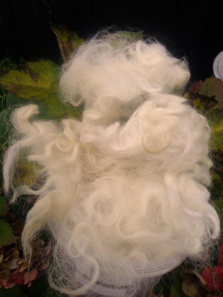 SchapenWol Gewasse Krulwol Vilt Krans decoratie Sint/Kerst, Huis en Inrichting, Woonaccessoires | Kransen, Nieuw, Ophalen of Verzenden