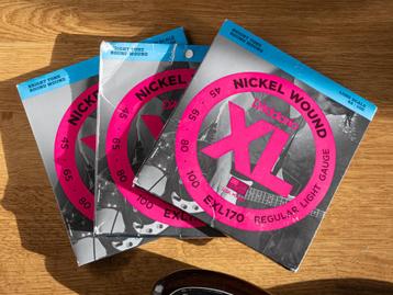 Daddario EXL170 Bas snaren (set van 3, ongeopend) beschikbaar voor biedingen