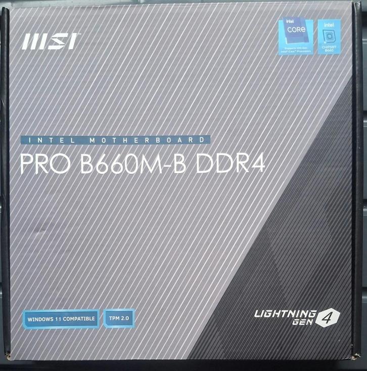 MSI PRO B660M-B DDR4 Motherboard  LEES  ADV GOED!, Computers en Software, Moederborden, Gebruikt, Intel, DDR4, Ophalen