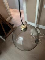 Hanglamp smoke glas, Huis en Inrichting, Lampen | Hanglampen, Ophalen, Zo goed als nieuw, Glas, Minder dan 50 cm