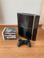 Playstation 3, Phat, Zo goed als nieuw, Met 1 controller, Met games
