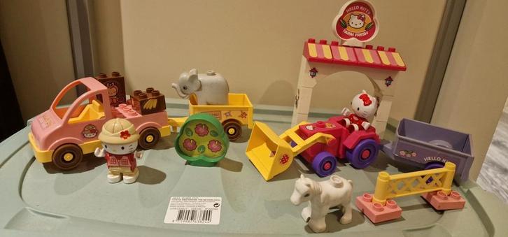 Hello Kitty Duplo Sets - Safari & Boerderij, Kinderen en Baby's, Speelgoed | Duplo en Lego, Gebruikt, Complete set, Ophalen of Verzenden