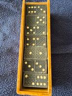 Oud domino spel van ebbenhout, Ophalen of Verzenden, Gebruikt, Overige typen