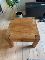 Massief houten tafeltje 50/50/45, Ophalen, Modern gezellig, 50 tot 100 cm, 50 tot 100 cm