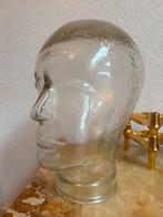 Retro glazen hoofd 26 cm, Ophalen of Verzenden, Huis en Inrichting