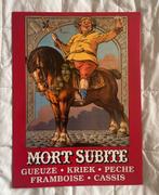 Morte Subite Bier, Ophalen of Verzenden, Gebruikt, Reclamebord, Plaat of Schild, Overige merken
