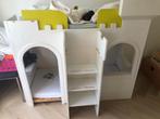 Stapelbed kasteel wit, Huis en Inrichting, Slaapkamer | Stapelbedden en Hoogslapers, Ophalen, Gebruikt, 70 cm of minder, Tweepersoons