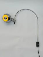 GEPO Space Age Wandlamp – Chroom Eyeball jaren ’70 Werkend, Ophalen of Verzenden, Gebruikt, Metaal, Space Age Retro Gepo Eyeball Lamp