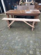 Tuinbank houten bank tv meubel sidetable  stoer, Ophalen, Hout