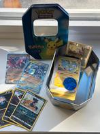 Pokémon GO Tin met 100 kaarten (sont of kerst tip!), Ophalen of Verzenden, Gebruikt, Meerdere kaarten