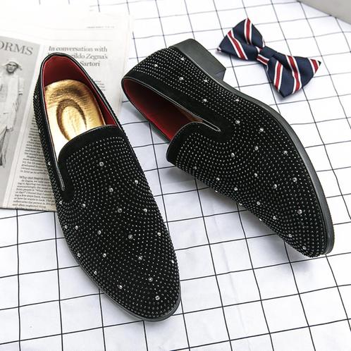 Zwarte heren loafers met strass steentjes moccasins glitter, Kleding | Heren, Schoenen, Nieuw, Loafers, Zwart, Verzenden