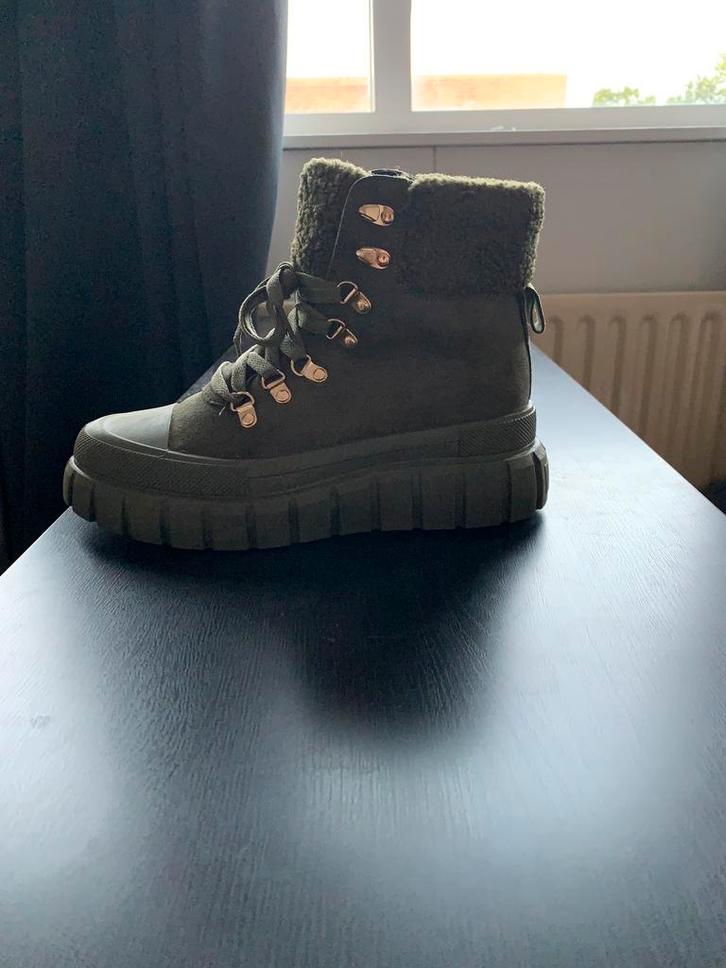 Warme stoere dames schoen teddy bontje, Kleding | Dames, Schoenen, Nieuw, Overige typen, Groen, Ophalen of Verzenden