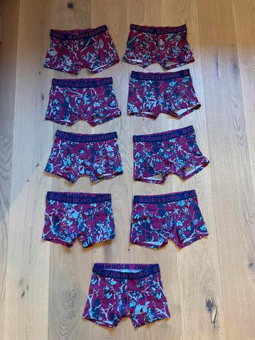 9 x boxershort maat 134 / 140 Bjorn Borg beschikbaar voor biedingen