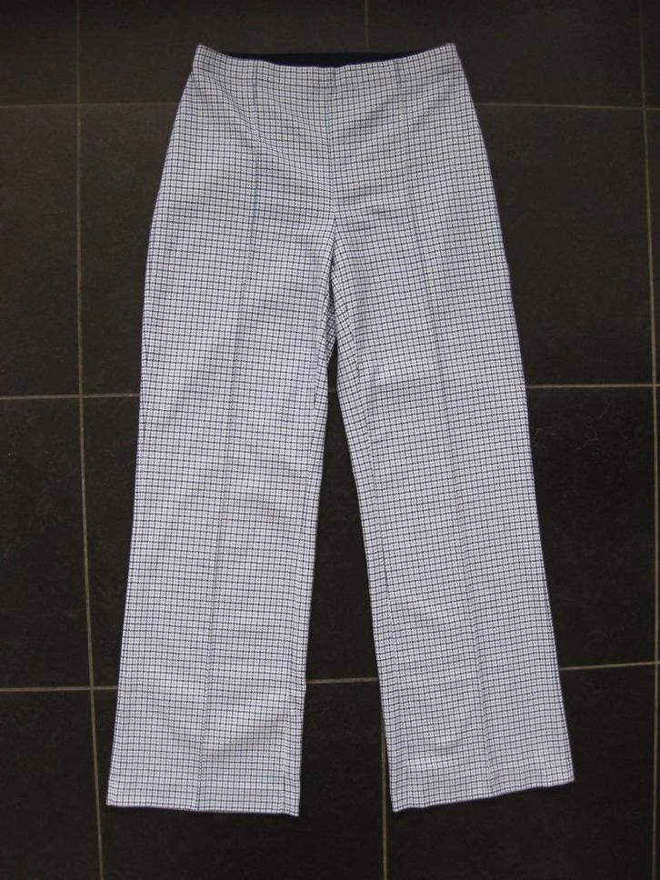 Mads Norgaard lichtblauwe broek Pirla, pied de poule, maat M, Kleding | Dames, Broeken en Pantalons, Zo goed als nieuw, Maat 38/40 (M)