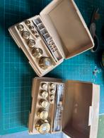 2 doosjes ohaus weegschaal kalibratie gewichtjes, Antiek en Kunst, Antiek | Gereedschap en Instrumenten, Ophalen