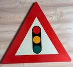 Verkeersbord nadering verkeerslichten, groot 87 cm, Ophalen