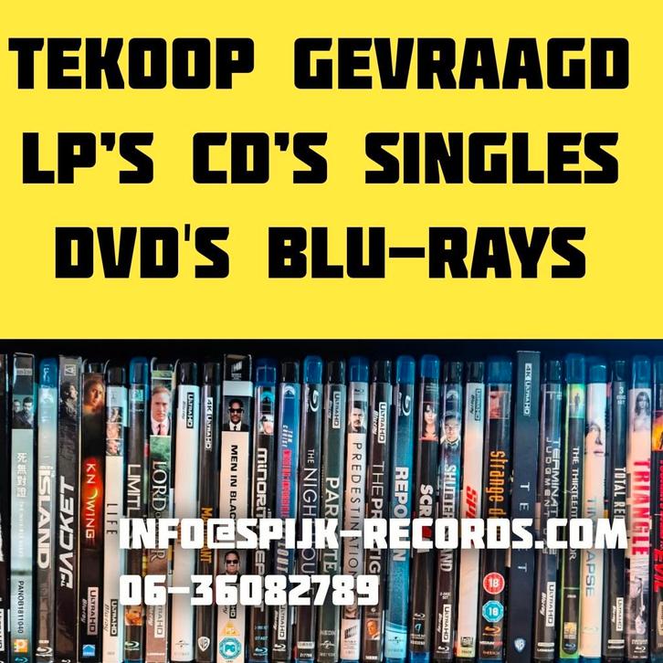 Spijk-records de opkoper van bijna alles in films en muziek, Cd's en Dvd's, Blu-ray, Zo goed als nieuw, Ophalen