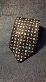 Derby zijden stropdas - zwart bloemmotief, Derby, Zwart, Ophalen of Verzenden, Zo goed als nieuw