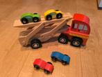 Houten Auto Transporter met Auto's, Kinderen en Baby's, Ophalen, Gebruikt