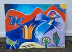 Kinder Schilderij, Antiek en Kunst, Kunst | Schilderijen | Modern, Ophalen of Verzenden