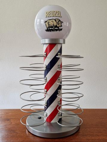 Reuzel barbiers / kappers display stand met verlichting. beschikbaar voor biedingen