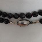 antieke granaten  ketting,zilver,71 cm, Verzenden, Gebruikt, Zilver