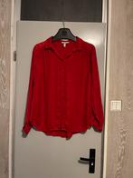 Rode panterprint blouse, Kleding | Dames, Blouses en Tunieken, Gedragen, Maat 42/44 (L), H&M, Verzenden