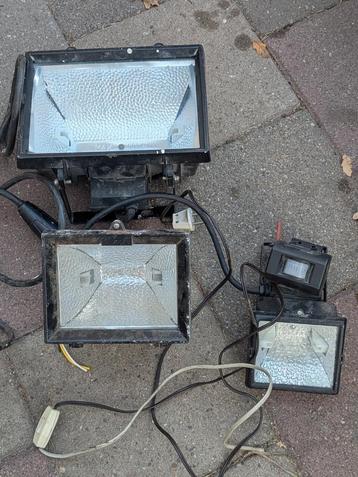 Bouwlampen Halogeen Schijnwerpers met Sensor Tuinverlichting beschikbaar voor biedingen