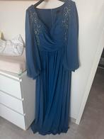 Blauwe avondjurk abiye, Kleding | Dames, Galajurk, Blauw, Maat 42/44 (L), Ophalen of Verzenden