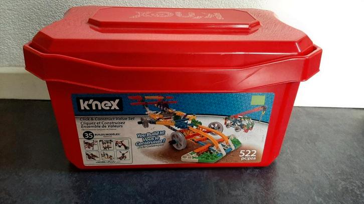 K'nex Click & Construct Value Set, 522 stukjes, Kinderen en Baby's, Speelgoed | Bouwstenen, Zo goed als nieuw, K'nex, Ophalen of Verzenden