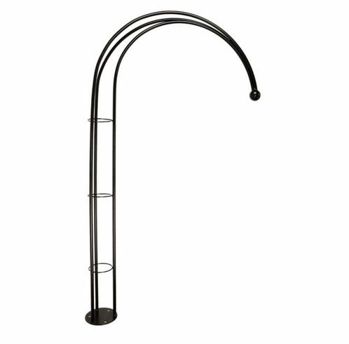 Nieuw! Tuin bloemen pergola 3 stuks metaal, zwart,, Tuin en Terras, Bloembakken en Plantenbakken, Nieuw, Metaal, Tuin, 60 cm of meer
