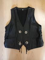 Leren (motor) hesje, Kleding | Dames, Bodywarmers, Ophalen, Gedragen, Maat 38/40 (M), Zwart