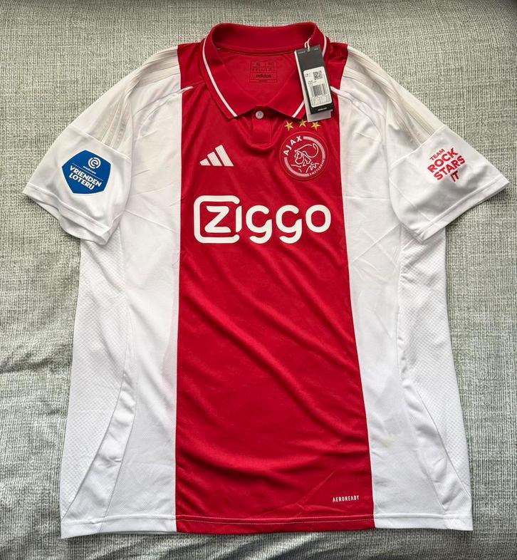 Addias ajax thuisshirt (maat XL) taylor 8 eredivisie, Kleding | Heren, Sportkleding, Zo goed als nieuw, Voetbal, Maat 56/58 (XL)