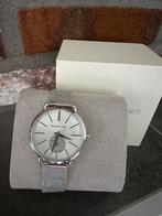 Nieuwstaat Michael Kors horloge Portia zilverkleurig, Met strass, Overige merken, Staal, Ophalen of Verzenden