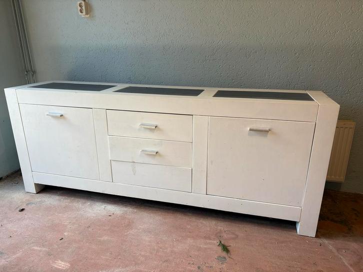 Dressoir kast met lades en deuren, Huis en Inrichting, Kasten | Dressoirs, Gebruikt, 150 tot 200 cm, 25 tot 50 cm, Met lade(s)
