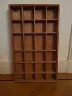 Houten letterbak, 30x50cm, bruin hout., Ophalen of Verzenden, Zo goed als nieuw