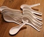 18 witte Amuselepels, Huis en Inrichting, Keuken | Bestek, Ophalen of Verzenden, Zo goed als nieuw, Kunststof, Los bestek