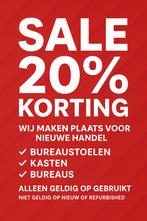 SALE bij HAL18 – 20% korting op gebruikt kantoormeubilair!, Ophalen of Verzenden