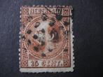 plaatfout 9 pm, gestempeld., Postzegels en Munten, Verzenden, T/m 1940, Gestempeld