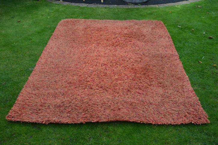 Brinker Carpets Hoogpolig gemêleerd tapijt/ vloerkleed terra, Huis en Inrichting, Stoffering | Tapijten en Kleden, Gebruikt, 150 tot 200 cm
