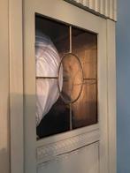 Antieke groene kast - 197cm hoog, Huis en Inrichting, Kasten | Buffetkasten, Ophalen, Gebruikt, 100 tot 150 cm, 150 tot 200 cm