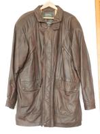 lederen jas, Ophalen of Verzenden, Zo goed als nieuw, Maat 52/54 (L), Bruin